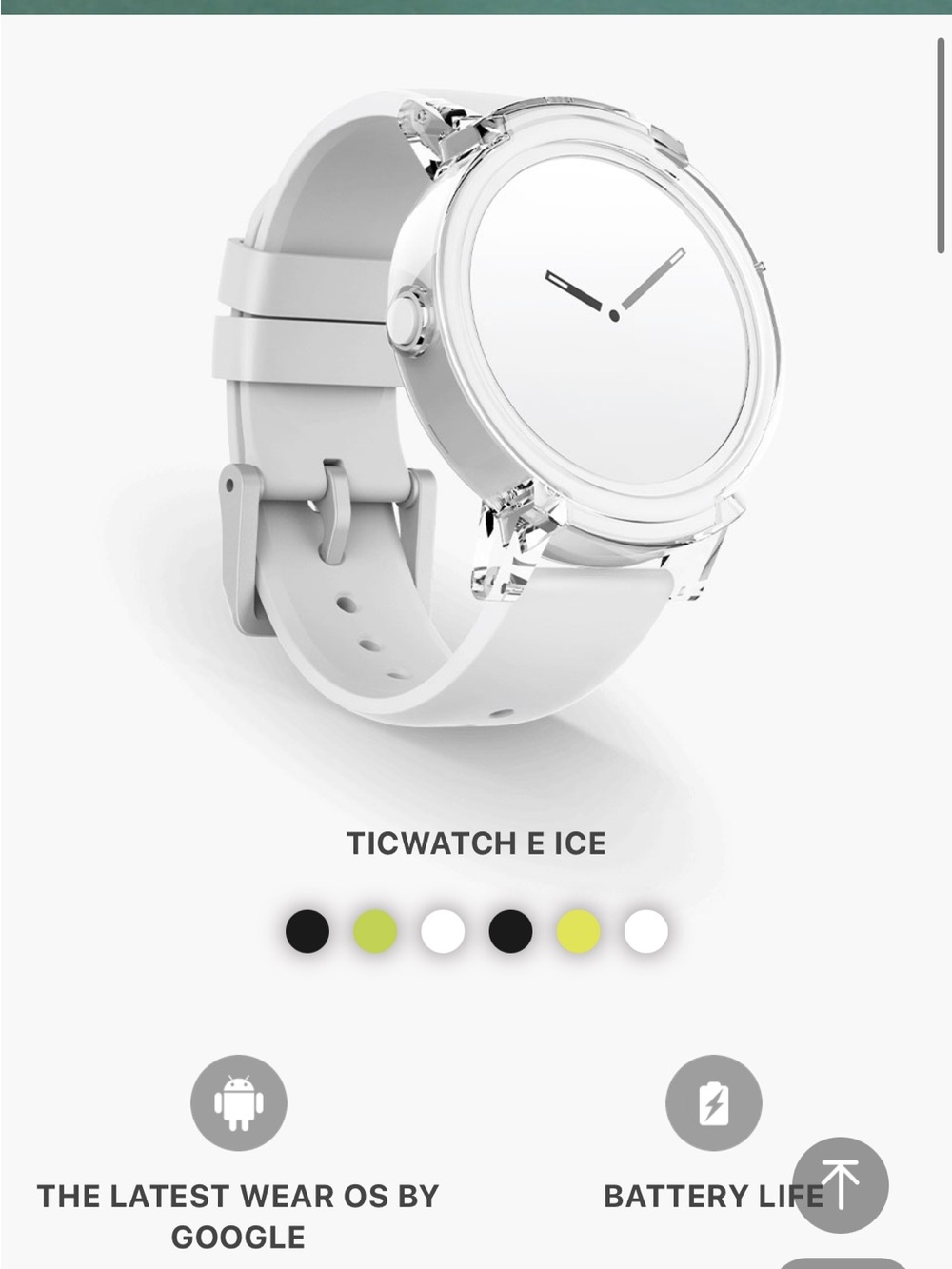 Ticwatch Smartwatch — White